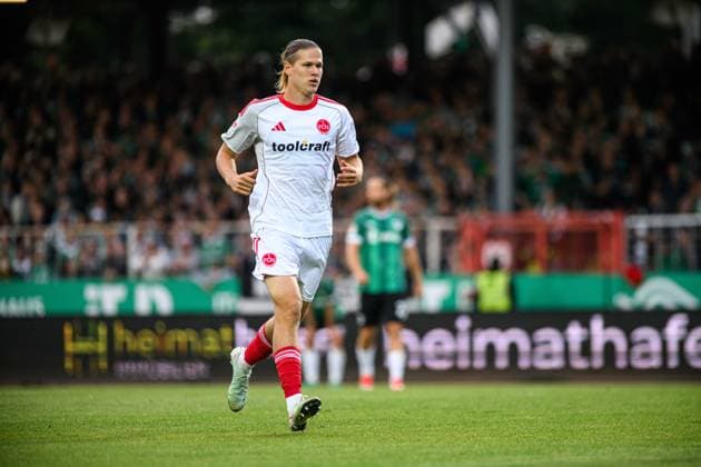 MUNSTER, GERMANY - 22 AUGUST, 2025: Artem Stepanov, The football match of 2.Bundesliga SC Preussen Munster 1. FC Nurnberg at LVM-Preussenstadion  Copyright: xVITALIIxKLIUIEVx