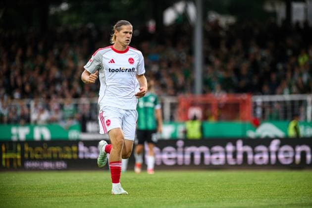 MUNSTER, GERMANY - 22 AUGUST, 2025: Artem Stepanov, The football match of 2.Bundesliga SC Preussen Munster 1. FC Nurnberg at LVM-Preussenstadion  Copyright: xVITALIIxKLIUIEVx