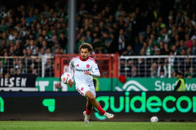 MUNSTER, GERMANY - 22 AUGUST, 2025: Rafael Lubach, goal, The football match of 2.Bundesliga SC Preussen Munster 1. FC Nurnberg at LVM-Preussenstadion  Copyright: xVITALIIxKLIUIEVx