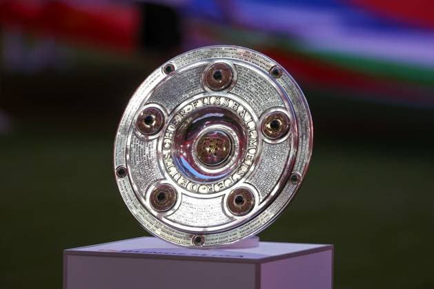 Meisterschale, FC Bayern Muenchen vs RB Leipzig, Football, 1 Bundesliga, 1 Matchday, 22 08 2025 DFB regulations prohibit any use of photographs as image sequences and or quasi video Muenchen Bayern Germany Copyright: xkolbert-press ChristianxKolbertx