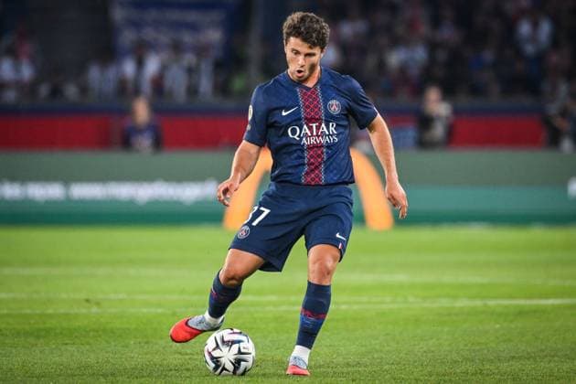 August 22, 2025, Paris, France, France: Joao NEVES of PSG during the Ligue 1 match between Paris Saint-Germain (PSG) and Angers SCO at Parc des Princes Stadium on August 22, 2025 in Paris, France. Paris France - ZUMAm308 20250822_zsp_m308_003 Copyright: xMatthieuxMirvillex