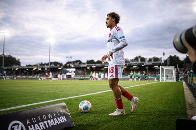 MUNSTER, GERMANY - 22 AUGUST, 2025: Rafael Lubach, The football match of 2.Bundesliga SC Preussen Munster 1. FC Nurnberg at LVM-Preussenstadion  Copyright: xVITALIIxKLIUIEVx