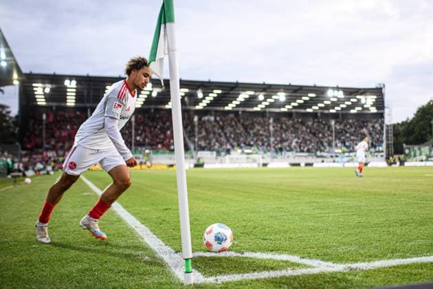 MUNSTER, GERMANY - 22 AUGUST, 2025: Rafael Lubach, The football match of 2.Bundesliga SC Preussen Munster 1. FC Nurnberg at LVM-Preussenstadion  Copyright: xVITALIIxKLIUIEVx