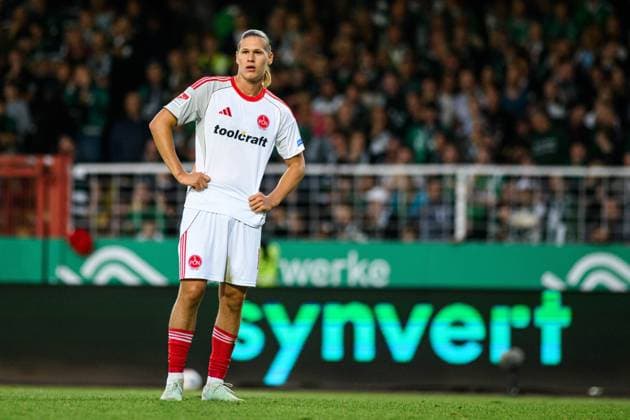MUNSTER, GERMANY - 22 AUGUST, 2025: Artem Stepanov, The football match of 2.Bundesliga SC Preussen Munster 1. FC Nurnberg at LVM-Preussenstadion  Copyright: xVITALIIxKLIUIEVx
