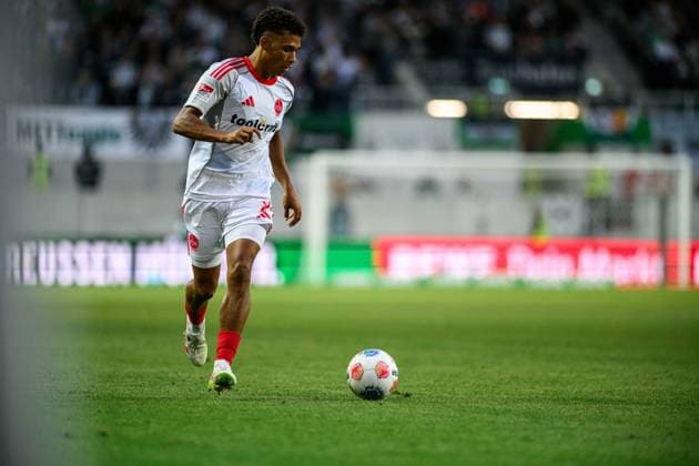 MUNSTER, GERMANY - 22 AUGUST, 2025: Henri Koudossou, The football match of 2.Bundesliga SC Preussen Munster 1. FC Nurnberg at LVM-Preussenstadion  Copyright: xVITALIIxKLIUIEVx
