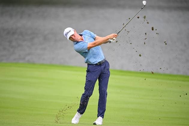 ATLANTA, GA - AUGUST 22: Justin Thomas (USA) on the eighth fairway during the second round of the PGA, Golf Herren Tour Championship, August 22, 2025 at East Lake Golf Club in Atlanta, Georgia. (Photo by John Adams Icon Sportswire) GOLF: AUG 22 PGA FedEx Cup Playoffs - Tour Championship EDITORIAL USE ONLY Icon2508220093102