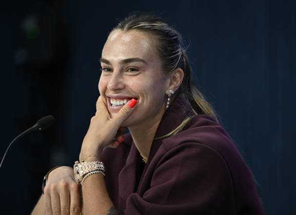 US Open Media Day at the USTA Billie Jean King National Tennis Center on Featuring: Aryna Sabalenka Where: Flushing Meadows, New York, United States When: 22 Aug 2025 Credit: Robert Bell INSTARimages EDITORIAL USE ONLY. NOT FOR USE BY NEWSPAPERS BASED IN THE UK. Copyright: xx instar55001303