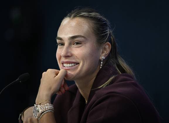 US Open Media Day at the USTA Billie Jean King National Tennis Center on Featuring: Aryna Sabalenka Where: Flushing Meadows, New York, United States When: 22 Aug 2025 Credit: Robert Bell INSTARimages EDITORIAL USE ONLY. NOT FOR USE BY NEWSPAPERS BASED IN THE UK. Copyright: xx instar55001302