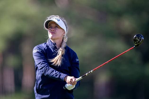 GÖTEBORG 20250822 Michelle Foreland NOR , Round 1 of the Hills Ladies Open 2025, held at the Hills Golf Club, Göteborg, Sweden 22 25 August 2025 GÖTEBORG SWEDEN Golf, Hills Ladies open, LET Tour x11290x  Copyright: xWilliamxBrodin TTx HILLS LADIES OPEN 2025