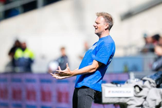23 08 2025 Soccer, 2025 2026, 2 Bundesliga, 3 Matchday, Hannover 96 1 FC Magdeburg Markus Fiedler Coach Magdeburg DFL REGULATIONS PROHIBIT ANY USE OF PHOTOGRAPHS AS IMAGE SEQUENCES AND OR QUASI VIDEO