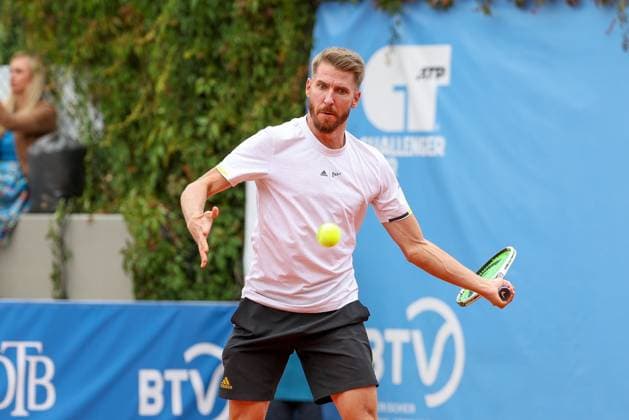 in the picture Cedrik Marcel Stebe GER , Cedrik Marcel Stebe GER vs Alexander Ritschard SUI , ATP Challenger Schwaben Open, Men, Final, Singles, Tennis, 23 08 2025 Augsburg Bavaria Germany Copyright: xkolbert-press ChristianxKolbertx