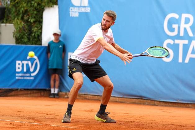 in the picture Cedrik Marcel Stebe GER , Cedrik Marcel Stebe GER vs Alexander Ritschard SUI , ATP Challenger Schwaben Open, Men, Final, Singles, Tennis, 23 08 2025 Augsburg Bavaria Germany Copyright: xkolbert-press ChristianxKolbertx