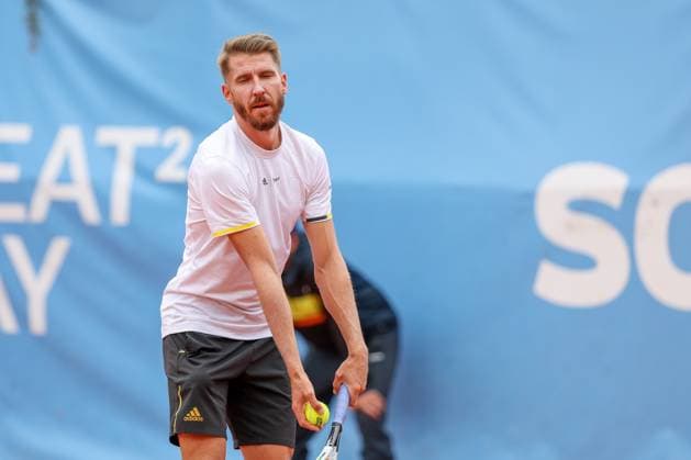 in the picture Cedrik Marcel Stebe GER , Cedrik Marcel Stebe GER vs Alexander Ritschard SUI , ATP Challenger Schwaben Open, Men, Final, Singles, Tennis, 23 08 2025 Augsburg Bavaria Germany Copyright: xkolbert-press ChristianxKolbertx