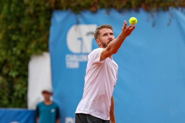 in the picture Cedrik Marcel Stebe GER , Cedrik Marcel Stebe GER vs Alexander Ritschard SUI , ATP Challenger Schwaben Open, Men, Final, Singles, Tennis, 23 08 2025 Augsburg Bavaria Germany Copyright: xkolbert-press ChristianxKolbertx