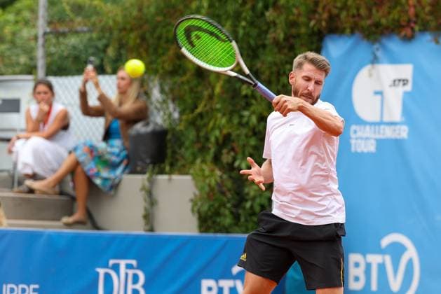 in the picture Cedrik Marcel Stebe GER , Cedrik Marcel Stebe GER vs Alexander Ritschard SUI , ATP Challenger Schwaben Open, Men, Final, Singles, Tennis, 23 08 2025 Augsburg Bavaria Germany Copyright: xkolbert-press ChristianxKolbertx