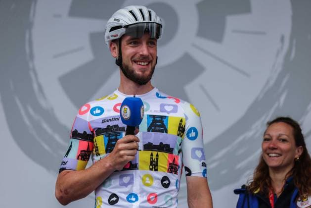 Cycling UCI ProSeries Men Elite LIDL Deutschland Tour 2025 Stage 3 Arnsberg Kassel on 23 08 2025 Jonas Rutsch INTERMARCHE WANTY in Community Jersey xJRx