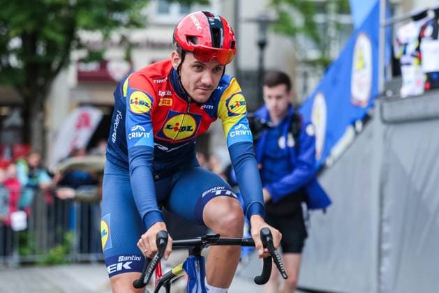 Cycling UCI ProSeries Men Elite LIDL Deutschland Tour 2025 Stage 3 Arnsberg Kassel on 23 08 2025 Patrick Konrad LIDL Trek xJRx