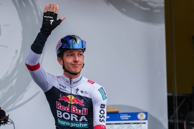 Cycling UCI ProSeries Men Elite LIDL Deutschland Tour 2025 Stage 3 Arnsberg Kassel on 23 08 2025 Florian Lipowitz RED BULL BORA HANSGROHE xJRx