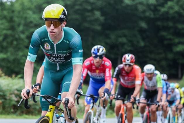 Cycling UCI ProSeries Men Elite LIDL Deutschland Tour 2025 Stage 3 Arnsberg Kassel on 23 08 2025 James Matthew Brennan TEAM VISMA LEASE A BIKE xJRx