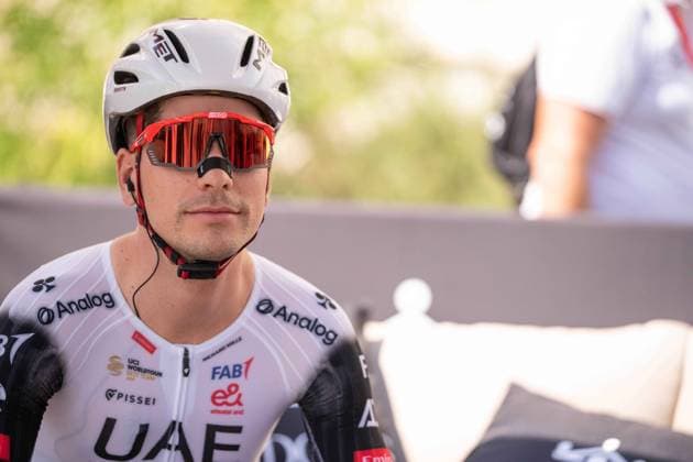 ALMEIDA Joao during the 1st stage of the La Vuelta, tour of Spain cycling race, from Venaria to Novara. The race starts in Piedmont, Italy, where the first four stages take place. Italy Saturday, Aug 23, 2025. - cycling  Copyright: xMarcoxAlpozzi LaPressex