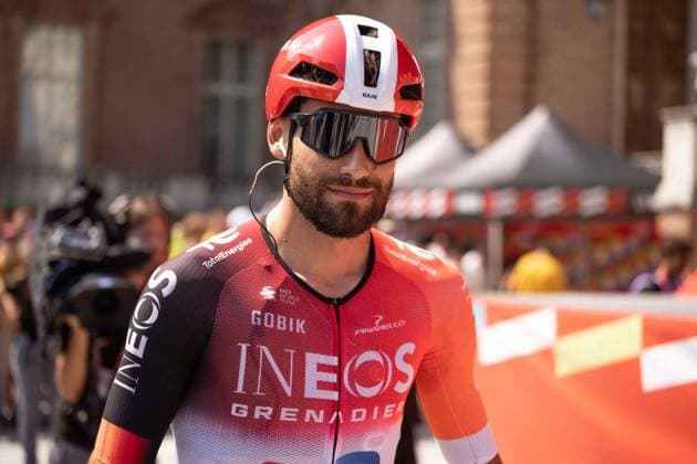 GANNA Filippo during the 1st stage of the La Vuelta, tour of Spain cycling race, from Venaria to Novara. The race starts in Piedmont, Italy, where the first four stages take place. Italy Saturday, Aug 23, 2025. - cycling  Copyright: xMarcoxAlpozzi LaPressex