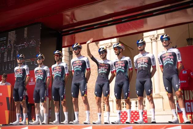 HINDLEY Jai during the 1st stage of the La Vuelta, tour of Spain cycling race, from Venaria to Novara. The race starts in Piedmont, Italy, where the first four stages take place. Italy Saturday, Aug 23, 2025. - cycling  Copyright: xMarcoxAlpozzi LaPressex