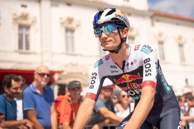 PELLIZZARI Giulio during the 1st stage of the La Vuelta, tour of Spain cycling race, from Venaria to Novara. The race starts in Piedmont, Italy, where the first four stages take place. Italy Saturday, Aug 23, 2025. - cycling  Copyright: xMarcoxAlpozzi LaPressex