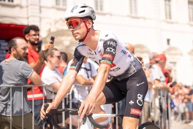 ALMEIDA Joao during the 1st stage of the La Vuelta, tour of Spain cycling race, from Venaria to Novara. The race starts in Piedmont, Italy, where the first four stages take place. Italy Saturday, Aug 23, 2025. - cycling  Copyright: xMarcoxAlpozzi LaPressex