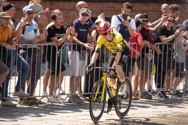 VINGEGAARD Jonas during the 1st stage of the La Vuelta, tour of Spain cycling race, from Venaria to Novara. The race starts in Piedmont, Italy, where the first four stages take place. Italy Saturday, Aug 23, 2025. - cycling  Copyright: xMarcoxAlpozzi LaPressex