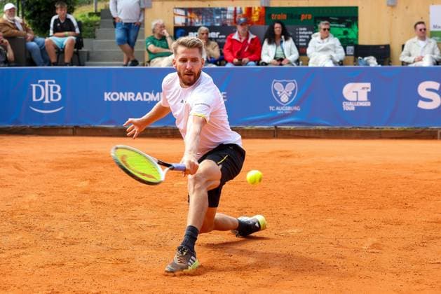 in the picture, Cedrik Marcel Stebe GER , Cedrik Marcel Stebe GER vs Alexander Ritschard SUI , ATP Challenger Schwaben Open, Men, Final, Singles, Tennis, 23 08 2025 Augsburg Bavaria Germany Copyright: xkolbert-press ChristianxKolbertx