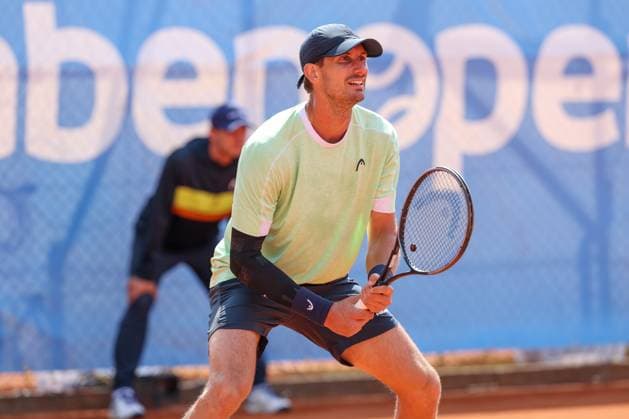in the picture, Alexander Ritschard SUI , Cedrik Marcel Stebe GER vs Alexander Ritschard SUI , ATP Challenger Schwaben Open, Men, Final, Singles, Tennis, 23 08 2025 Augsburg Bavaria Germany Copyright: xkolbert-press ChristianxKolbertx