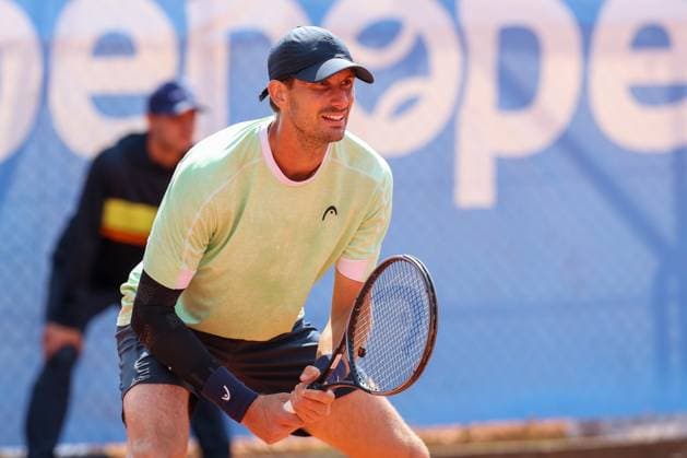 in the picture, Alexander Ritschard SUI , Cedrik Marcel Stebe GER vs Alexander Ritschard SUI , ATP Challenger Schwaben Open, Men, Final, Singles, Tennis, 23 08 2025 Augsburg Bavaria Germany Copyright: xkolbert-press ChristianxKolbertx