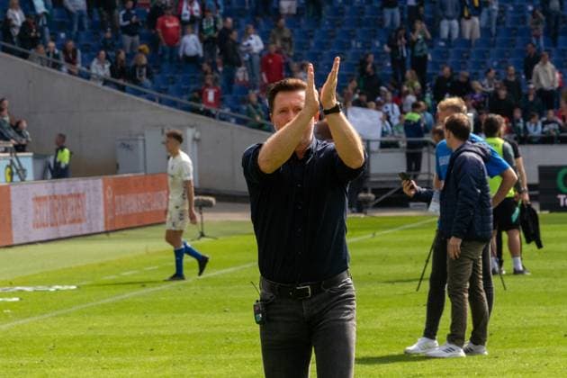 Germany Soccer 2 Bundesliga, Matchday 3, Hannover 96 1 FC Magdeburg 2025 26 on 23 8 2025 in Hannover Heinz von Heiden Arena Christian Titz Coach, Hannover 96 after the match Copyright: xSvenxHeidmannx