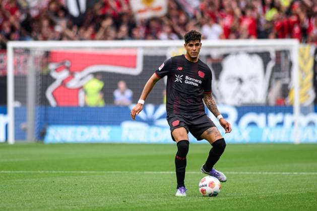 LEVERKUSEN, GERMANY - 23 AUGUST, 2025: Piero Hincapie - The match of Bundesliga FC Bayer 04 Leverkusen vs TSG 1899 Hoffenheim at BayArena.  Copyright: xVITALIIxKLIUIEVx