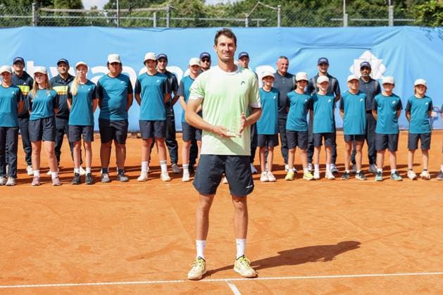 in the picture, Alexander Ritschard SUI takes 2nd place, Cedrik Marcel Stebe GER vs Alexander Ritschard SUI , ATP Challenger Schwaben Open, Men, Final, Singles, Tennis, 23 08 2025 Augsburg Bavaria Germany Copyright: xkolbert-press ChristianxKolbertx