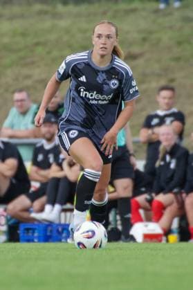 24 08 2025, xgrfx, Soccer Test Match , SC Freiburg Women Eintracht Frankfurt Women v l Lisanne Gräwe Eintracht Frankfurt DFL DFB REGULATIONS PROHIBIT ANY USE OF PHOTOGRAPHS as IMAGE SEQUENCES and or QUASI VIDEO Freiburg