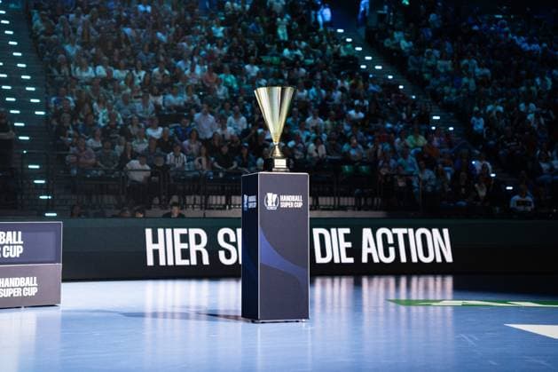 HSG Blomberg Lippe GER vs Thueringer HC GER , Handball, 1 Handball Bundesliga Women, Supercup, Season 2025 2026, Munich, 23 08 2025 The Supercup Cup Munich SAP Garden Germany