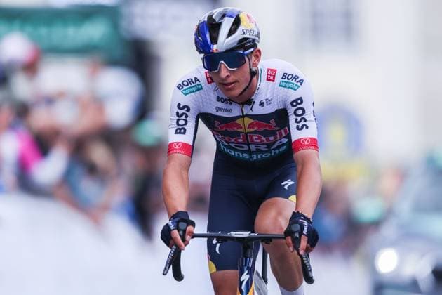Cycling UCI ProSeries Men Elite LIDL Deutschland Tour 2025 Stage 3 Arnsberg Kassel on 23 08 2025 Florian Lipowitz RED BULL BORA HANSGROHE xJRx