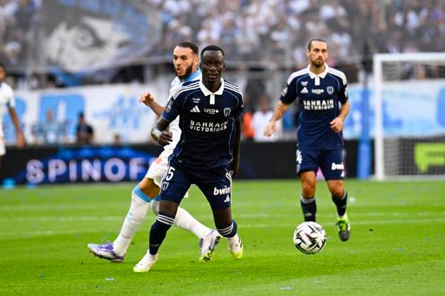 FOOTBALL : Olympique de Marseille VS Paris FC - Ligue 1 Mcdonald s - 23 08 2025 Samir Chergui (Paris FC) - Ligue 1 Mcdonald s match between Olympique de Marseille and Paris Football Club on 23rd August 2025 at the Orange VÃ lodrome Stadium in Marseille. MarseilleFrance  Copyright: xWilliamxCannarellax
