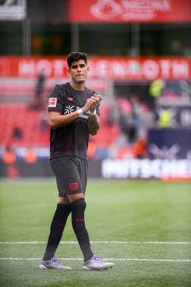 LEVERKUSEN, GERMANY - 23 AUGUST, 2025: Piero Hincapie - The match of Bundesliga FC Bayer 04 Leverkusen vs TSG 1899 Hoffenheim at BayArena.  Copyright: xVITALIIxKLIUIEVx