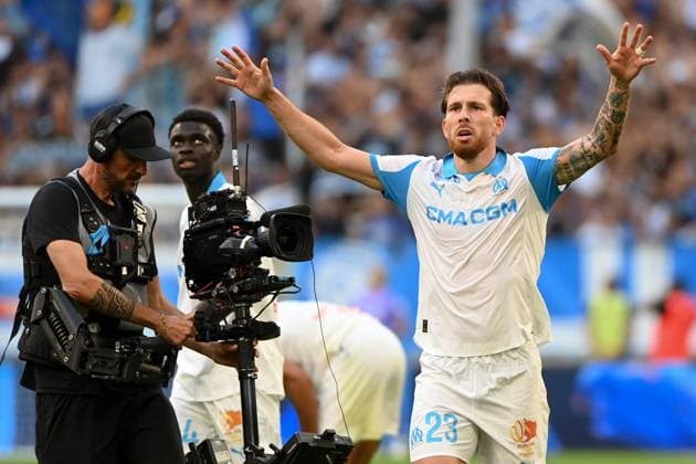 Olympique de Marseille v Paris FC - Ligue 1 McDonald s 2025 2026 23 Pierre-Emile HOJBJERG (om) during the Ligue 1 McDonald s match between Olympique de Marseille and Paris FC at Stade Velodrome on August 23, 2025 in Marseille, France. Marseille France  Copyright: xFEPx 776348108