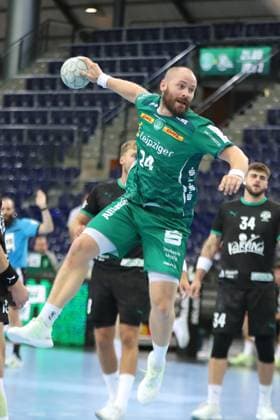 Handball test match SC DHfK Leipzig vs HC Banik Karvina, 23 08 25 Moritz Preuss 24, SC DHfK Leipzig Handball, DAIKIN HBL, Season 2025 2026, Test match SC DHfK Leipzig vs HC Banik Karvina on 23 08 25 in the Quarterback Immobilien Arena Leipzig Copyright: xBEAUTIFULxSPORTS JanxKaeferx