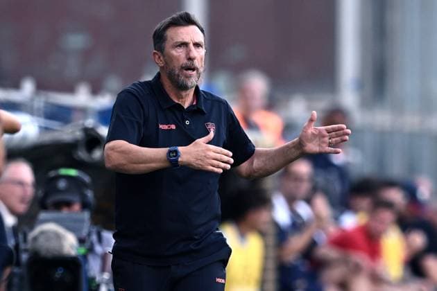 Mp Genova 23 08 2025 - campionato di calcio serie A Genoa-Lecce foto Matteo Papini Image nella foto: Eusebio Di Francesco 