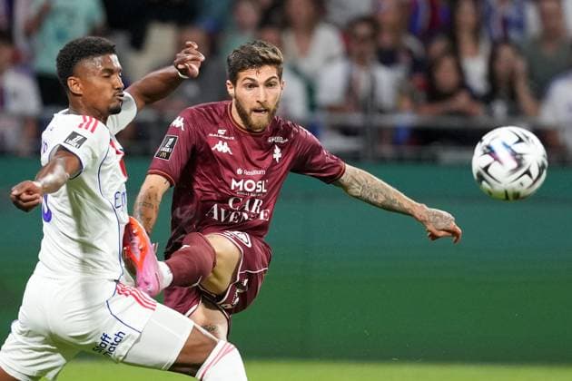 Olympique Lyonnais v FC Metz - Ligue 1 McDonald s 2025 2026 07 Giorgi TSITAICHVILI (fcm) during Ligue 1 McDonald s match between Lyon and Metz at Groupama Stadium on August 23, 2025 in Lyon, France. Lyon France  Copyright: xFEPx 776370858
