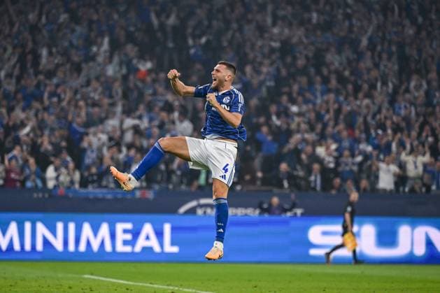 23 08 2025, Football, 2 Bundesliga, Season 2025 2026, Matchday 3, FC Schalke 04 VfL Bochum, Hasan Kurucay FC Schalke 04 xRHR PHOTO YYx Copyright: KROEGER RHR-FOTOx RHR-FOTO YY