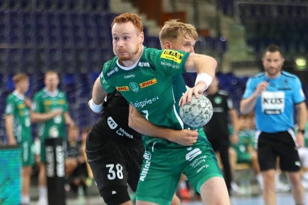 Handball test match SC DHfK Leipzig vs HC Banik Karvina, 23 08 25 Tomas Piroch 7, SC DHfK Leipzig Handball, DAIKIN HBL, Season 2025 2026, Test match SC DHfK Leipzig vs HC Banik Karvina on 23 08 25 in the Quarterback Immobilien Arena Leipzig Copyright: xBEAUTIFULxSPORTS JanxKaeferx
