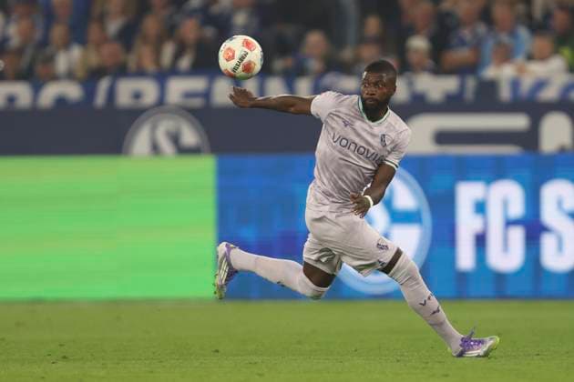 Ibrahim Sissoko VfL Bochum in action, on the ball, single action during the 2 Bundesliga match between FC Schalke 04 and VfL Bochum, Veltins Arena on August 23, 2025 in Gelsenkirchen, Germany Photo by Oliver Kaelke DeFodi Images Ibrahim Sissoko VfL Bochum controls the ball during the 2 Bundesliga match between FC Schalke 04 and VfL Bochum at Veltins Arena on August 23, 2025 in Gelsenkirchen, Germany Photo by Oliver Kaelke DeFodi Images DFB DFL REGULATIONS PROHIBIT ANY USE OF PHOTOGRAPHS AS IMAGE SEQUENCES AND OR QUASI VIDEO Photo by Oliver Kaelke DeFodi Images
