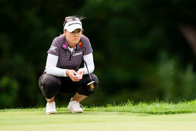 August 23, 2025, Mississauga, On, CANADA: Canada s Brooke Henderson on the green of the 16th hole during the third round of the CPKC WomenöÄÃ s Open at the Mississauga Golf and Country Club in Mississauga, Ont., Saturday, Aug. 23, 2025. Brooke Henderson  - ZUMAc35_ 20250823_zaf_c35_083 Copyright: xThomasxSkrljx