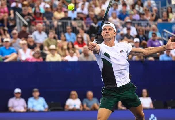 August 23, 2025: Marton Fucsovics wins Winston Salem Open. Winston-Salem Open Finals (Marton Fucsovics and Botic Van De Zandschulp) , ATP, Tennis Herren Tour, Wake Forest Tennis Complex, Winston Salem, North Carolina. . CSM Winston Salem United States of America - ZUMAc04_ 20250823_zma_c04_068 Copyright: xDavidxBeachx