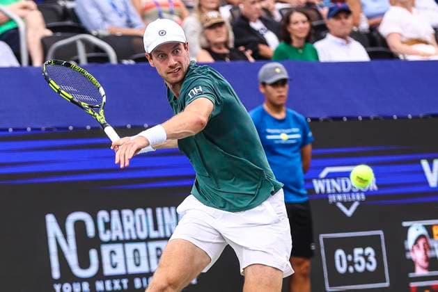 August 23, 2025: Botic Van De Zandschulp was runner-up at the Winston Salem Open. Winston-Salem Open Finals (Marton Fucsovics and Botic Van De Zandschulp) , ATP, Tennis Herren Tour, Wake Forest Tennis Complex, Winston Salem, North Carolina. . CSM Winston Salem United States of America - ZUMAc04_ 20250823_zma_c04_272 Copyright: xDavidxBeachx
